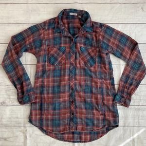 Womens Toad & Co Red Blue Flannel Small